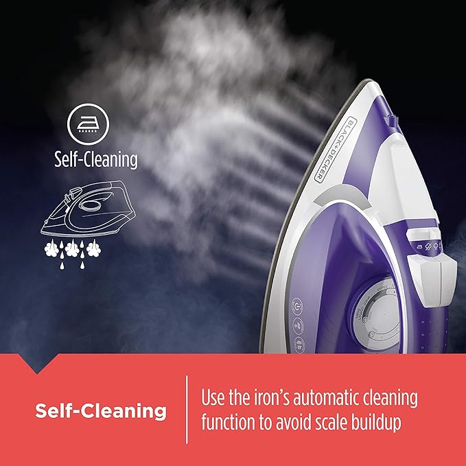 BLACK+DECKER ICL500 Light ‘N Go Cordless Iron, Purple