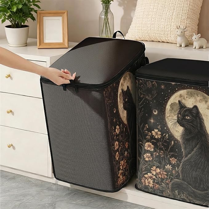 2pcs closet organizers and storage under bed,clothing blanket sweater sheet bedding comforter duvet quilt pillow toy storage bags with lids,dorm room essentials for containers 95L