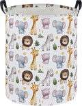 Kids Laundry Basket Animal Hamper for Nursery Boy and Girl Cute Kids Toys Storage Bin Organizer Room Decor for Home(Zoo)