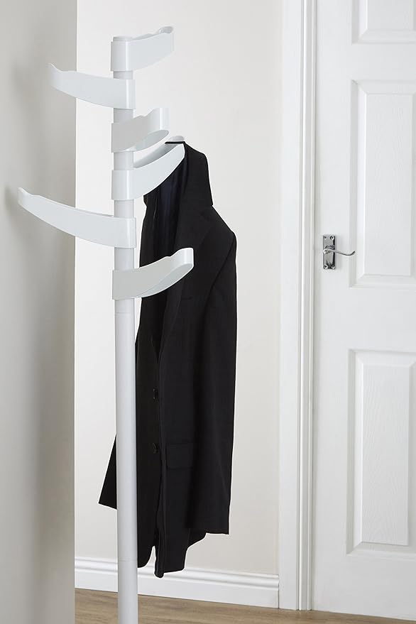 Premier Housewares 6-Arm Coat Stand - White