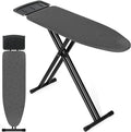 APEXCHASER Ironing Board Full Size, Iron Board and Ironing Board Set Height Adjustable, Foldable Ironing Boards Standard Size, Iron Table Stand with Anti-Skid Legs and Iron Rest, 13" x 43" Black
