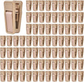 80 Pcs Plastic Baby Hanger Clips Slim-line Finger Clips Set for Clothes Hanger Velvet Hanger (Skin)