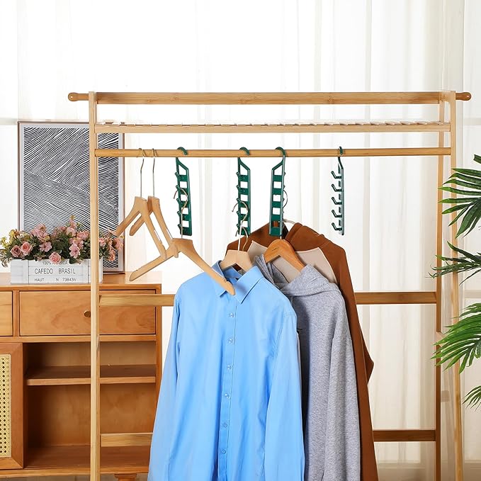 12 Pack Space Saving Hangers for Clothes Heavy Duty Plastic Organizer Multi Closet Space Saving for College Dorm Room Shirts Pants Jeans Sweaters Clothes Storage