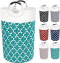 Large Laundry Basket Laundry Hamper Bag Washing Bin Clothes Bag Collapsible Tall With Handles Waterproof Travel Bathroom College Essentials Storage For College Dorm, Family (Green)115L