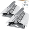 Baby Hangers for Closet Adjustable, Extendable & Stackable Kids Hangers, 11~14inch Non-Slip Plastic Kid Hangeres, Toddler Hangeres for Infant Baby Toddler Children Nursery Teen, Gray, 100PCS