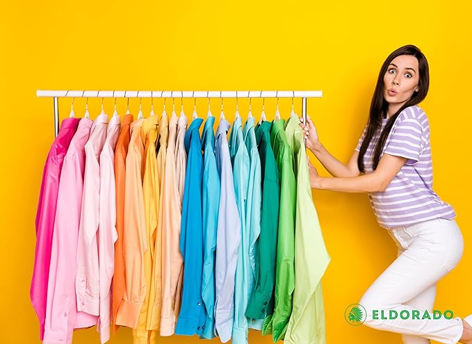 Eldorado Non-Slip Adult Hangers, Multicolor, for Everyday Use Value Packs (Pearl White, 200)