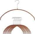 Mawa by Reston Lloyd Euro Series Non-Slip Space Saving Steel Clothes Hanger for Shirts, Dresses, Sweaters, Style 40/P, Copper, Set of 12