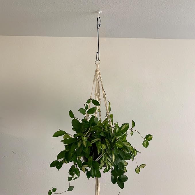 6Pcs S Hooks Hanging 12 inch Heavy Duty Large S Hooks with Safety Buckle, Long S Hook for Hanging Plant, Utility Hooks, Long Heavy Duty Hanging Hooks for Kitchen, Bathroom, Garden, Indoor, Outdoor