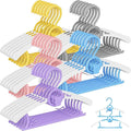 Kids Hangers 40 Pack Baby Hangers for Nursery Closet, 11-14.5" Extendable Adjustable Non-Slip Baby Clothes Hangers Toddler Infant Pants Hangers Plastic for Baby Girls Boys Children Newborn