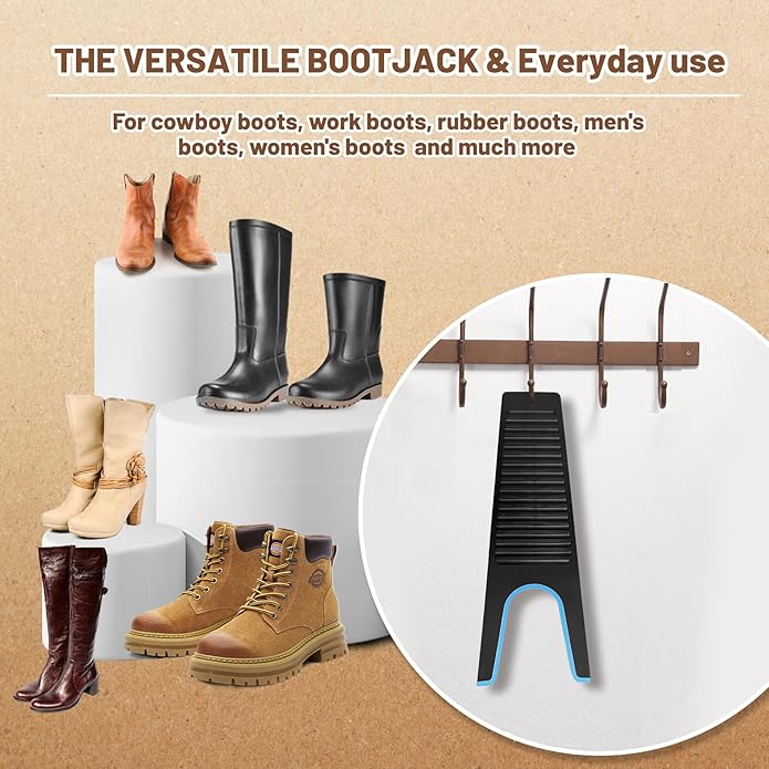 ZOMAKE Boot Jack,Boot Remover for Cowboy Boots, Boot Puller Boot Take Off Helper Boot Removal Tool for Men Women