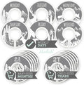 Days of the Week School Clothes Organizer, Modish Labels Weekly Monday through Friday Kids Closet Organization, Girl Boy Neutral Gray Woodland Animal Outdoor Mountain Forest Safari Explorer Room Décor