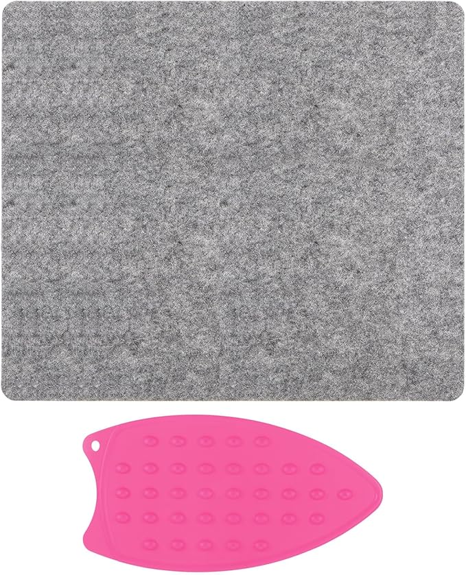 HARFINGTON Wool Pressing Mat 16" x 14" Wool Ironing Pad Sewing Notions for Crafts Quilter Quilting