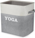 Lukeline Yoga Mat Holder Storage Basket, Home Gym Storage Organizer Yoga Exercise Equipment Storage, Yoga Basket Foam Roller Workout Equipment Storage for Home Exercise and Fitness Gear