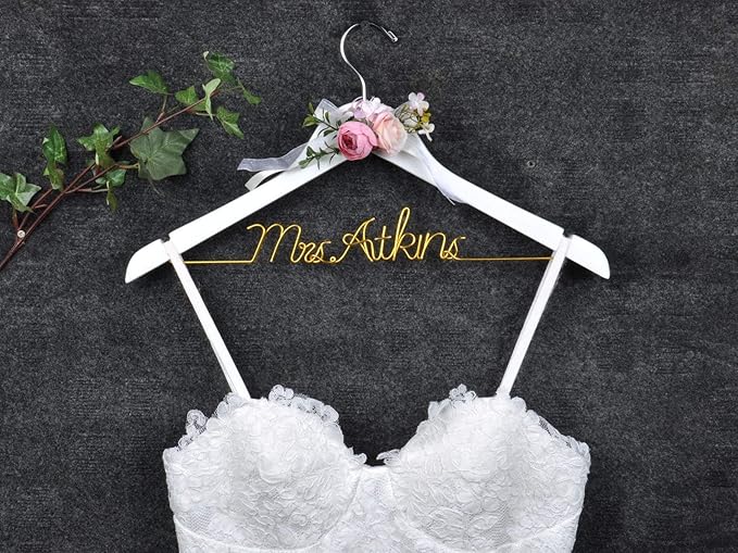 Personalized Bride Hanger, Wedding, Lady, Custom, Honor Maid, Bridesmaid, Doctor, Graduation Dress