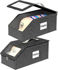 Hat Organzier for Baseball Caps - 2 PCS Stackable Hat Storage Holder Holds up to 26 Caps for Closet, Dust-Proof Hat Boxes Container with Clear Window for Home