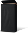 Slim Laundry Basket with Lid, Narrow Dirty Clothes Hampers for Laundry with Handle, Skinny Laundry Bin for Laundry Room, Dorm, Bedroom and Bathroom, 15.9 Gallon (60L) Black