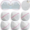 Shappy 6 Pieces Bra Washing Bag for Laundry Mesh Wash Lingerie Underwear Brassiere Washing Bags with Zipper for Women Laundry Storage (11.81 Inch,Pink)