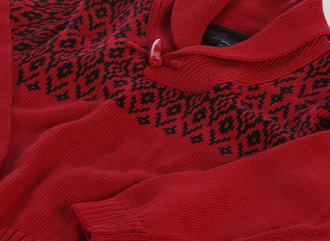 Gioberti Kids and Boys 100% Cotton Pullover Knitted Sweater with Toggle Button Closure