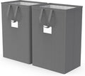 75L Large Laundry Hamper with Handles, Dirty Clothes Hamper for Bedroom Waterproof, Freestanding Tall Laundry Basket Waterproof, Hamper for Bedroom, Bathroom, Dorm, Toys Storage(Grey）