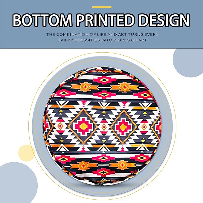Ethnic Tribal Geometric Pattern Laundry Basket Foldable Oxford Cloth Funny Tote Bag Laundry Hamper Clothes Storage Bucket Toy Organizer For Bathroom/Laundry Storage/Bedroom 18.9x16.5 Inch