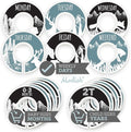 Days of the Week School Clothes Organizer, Modish Labels Weekly Monday through Friday Kids Closet Organization, Girl Boy Neutral Black Teal Woodland Animal Outdoor Mountain Forest Safari Explorer Room