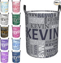 Custom Name Laundry Hamper, Personalized Dirty Clothes Hamper with Name for Bathroom Bedrooms Clothes Storage Organizer, Personalized Gifts for Boys Girls Men Women