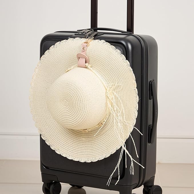 BAREFOOT CARIBOU Hat Clip for Travel, Hands-Free Bag, Backpack, Purse, and Hiking Gear Clip-on Holder Strap for Baseball, Snapback, and Ponytail Caps