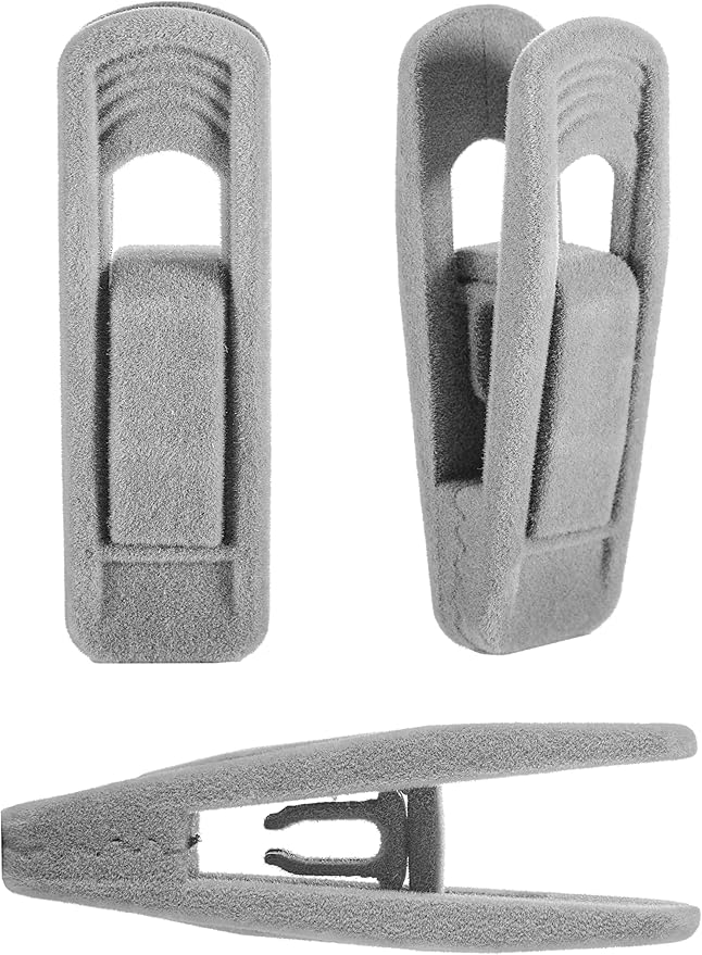 COZYMOOD Velvet Hanger Clips 50 Pack, Multi-Purpose Clips for Baby Clothes