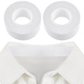 Jecery 2 Rolls 2 Rolls Sweat Pads Collar Protectors for Men Shirts, Disposable White Shirt Neck Tape, Dress Hat Collar Self Adhesive Invisible Liner Patch Against Sweat Stain (0.98 Inch)