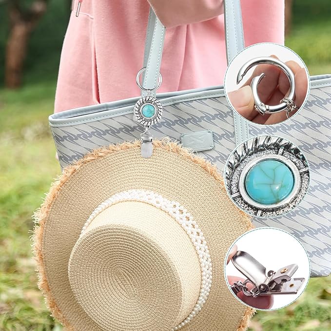 3/4pcs Hat Clip for Travel New Outdoor Backpack Luggage Storage Multi-Purpose Straw Hat Accessory