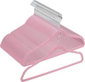 ZENY Velvet Hangers 100 Pack, Non-Slip Clothes Hangers, Suit Hangers with Shoulder Notches, Pants Bar, 360° Swivel Hook, Space-Saving, for Closet (Pink)