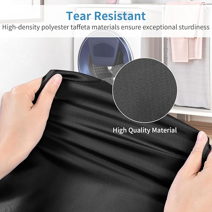 OTraki Large Laundry Bag 28x40 inch Heavy Duty Travel Laundry Bags Dirty Clothes Drawstring Laundry Bag Machine Washable for Camp Dorm Don't Drying, Melting 140-176℉ Black