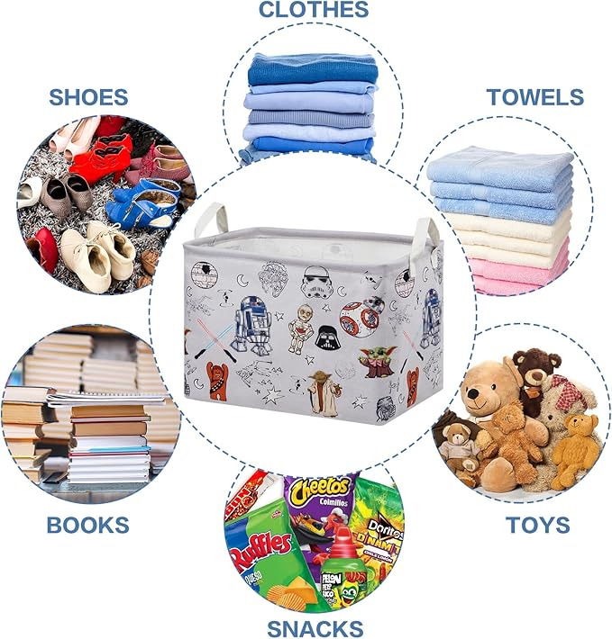 Room Nursery Decor,Baby Laundry Large Hamper Foldable With Waterproof Pe Coating,Dirty Clothes Basket Featuring The Child,Bedroom,Bathroom Set,Toy Bin,Kids Birthday Gifts (Square)