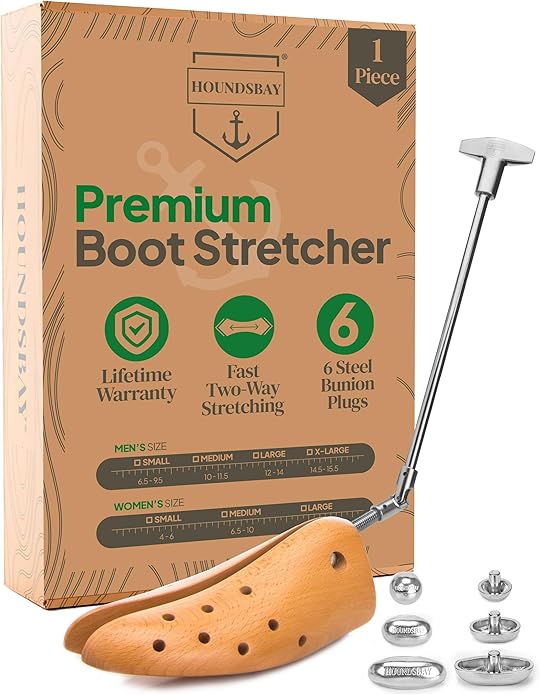 HOUNDSBAY Boxer Professional Boot Stretcher for Men and Women; Boot Expander Boot Shoe Stretchers For Wide Feet or Bunions