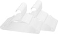 ROYALE 40 Pack White Plastic Hangers for Clothes - Heavy Duty Plastic Clothes Hanger Ideal for Everyday Standard Use - Lightweight & Space Saving Notched Plastic Hangers - Slim & Sleek Shoulder Groove