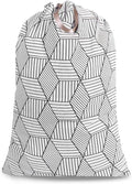 Extra Large Laundry Bag with Drawstring and Handle, Heavy Duty Travel Dirty Clothes Bag for Laundromat and Household, Durable Rip-Stop Laundry Hamper Liner, 22 Patterns(28 x 40 Inch) by SANFERGE