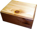 Steve's Gift Shoppe Cedar Keepsake Memory and Treasure Box or Storage Box - Size 10.75 x 8.5 x 5 Inches