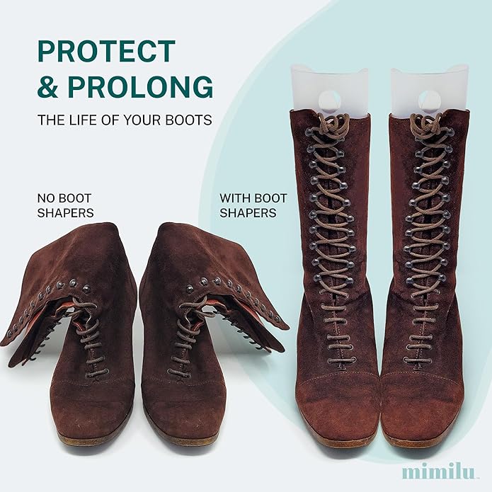 MIMILU 10 Pieces (5 Pairs) Boot Shaper Form Inserts. Stand Up Shape Holder For All Types Of Boots