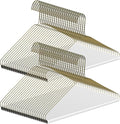50 Pcs Dry Cleaner Hangers with Tubes - 16" Wire Hangers Bulk for Pants Caped Suit & Strut Home or Dry Cleaners (Gold)