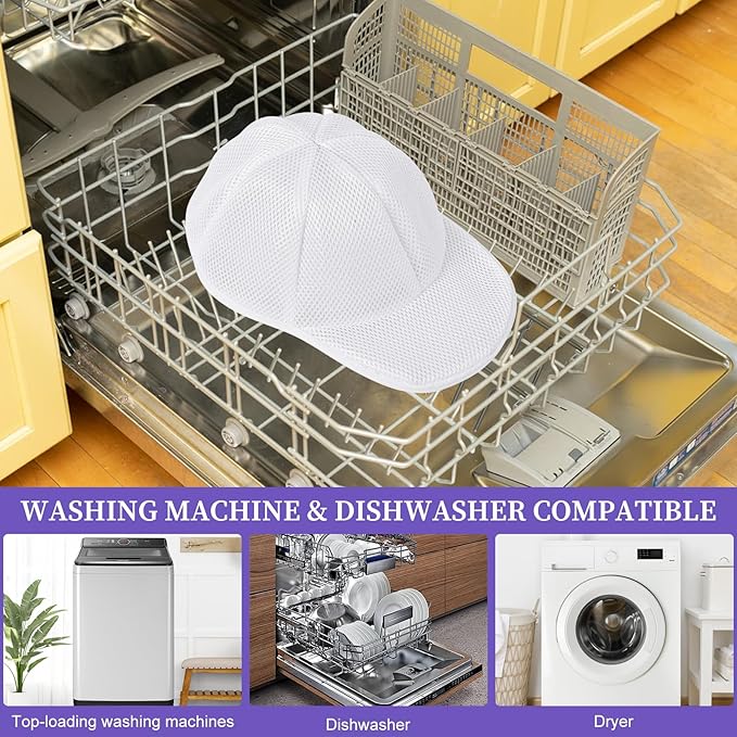 Hat Washer for Washing Machine Hat Washer Cage Hat Cleaner for Baseball Caps Fit for Adult and Kid's Baseball Caps