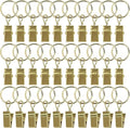 POVETIRE 30 Pack 2.5 Inch Rubber Gold S Hook for Hanging Baby Headband Hair Accessories Baby Bib NecklaceJewelry Hat Holder
