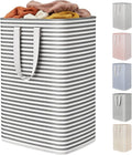 Lifewit 1 Pack Laundry Hamper Large Collapsible Laundry Baskets, Freestanding Waterproof Clothes Hamper with Easy Carry Handles in Laundry Room Bedroom Bathroom College Dorm, Black, 80L