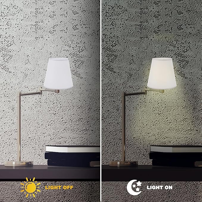 Housoutil Iron Cloth Lampshade Accessories Small Clip on Bulb Table Light Shade for Home Decor