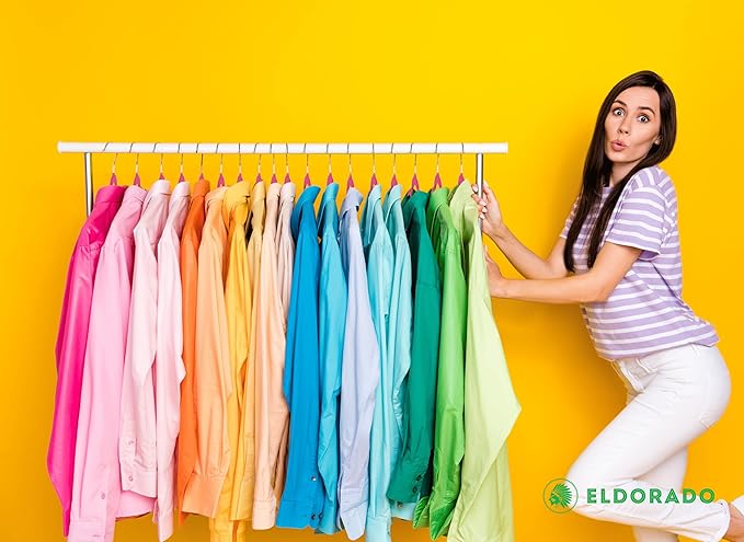 Eldorado Non-Slip Adult Hangers, Multicolor, for Everyday Use Value Packs (Hot Pink, 100)