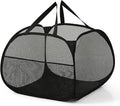 Mesh Laundry Basket,Foldable Mesh Laundry Basket,Simplized Popup Laundry Hamper,90L/24 gallons (black)