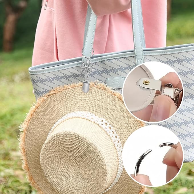 3/4pcs Hat Clip for Travel New Outdoor Backpack Luggage Storage Multi-Purpose Straw Hat Accessory