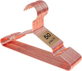 Shiny Rose Gold Kids Clothes Hanger 50 Pack, Baby Children Infant Metal Hanger for Coat Suit Shirt, Space Saving Slim for Camisole Dress