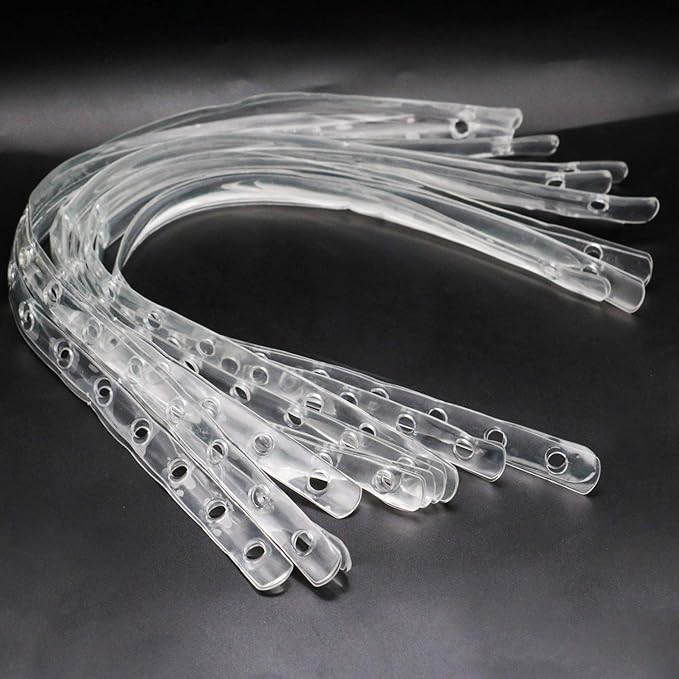 36pcs Plastic Transparent Display Hanger Strips,Coordinate Heavy Weight Plastic Displays Stable Hanger Connector (Transparent)
