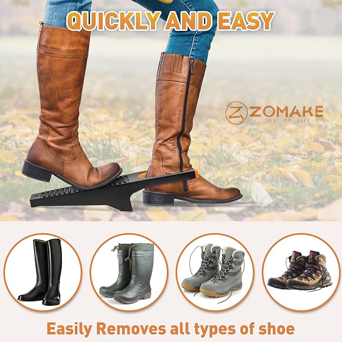 ZOMAKE Boot Jack, Cowboy Boot Remover Take Off Helper, Portable Bootjack Puller for Men Women
