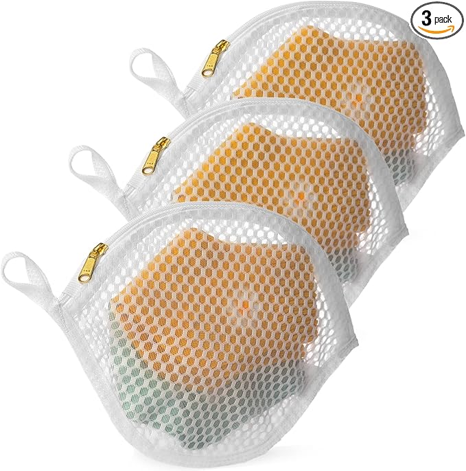 3 Packs Delicate Laundry Bags for Reusable Socks、Face Masks and Makeup Remover Pads,Fine Mesh Wash Bags,Use YKK Zipper, with Hanger Loop, Portable Laundry Bag (3 Small)